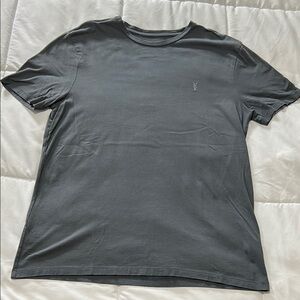 All Saints Race Tonic Charcoal Short Sleeve Tee